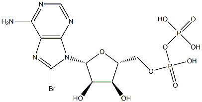 8-bromoadenosine 5'-diphosphate Structure