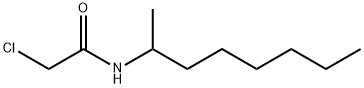 2-CHLORO-N-(1-METHYLHEPTYL)ACETAMIDE 结构式