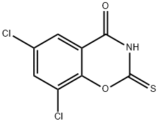 6,8-Dichloro-2-thio-2H-1,3-benzoxazine-2,4(3H)-dione Struktur