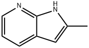 2-メチル-1H-ピロロ[2,3-b]ピリジン 化学構造式