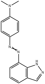 1H-Indazole, 7-((p-(dimethylamino)phenyl)azo)- Structure