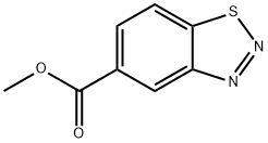 1,2,3-苯并噻二唑-5-羧酸甲酯, 23616-15-1, 结构式