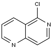 5-氯-[1,6]萘啶 结构式