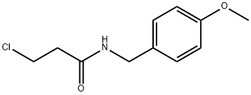 3-氯-N-(4-甲氧基苄基)丙酰胺 结构式