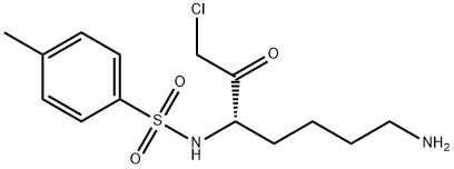 (3S)-1-クロロ-3-(トシルアミノ)-7-アミノ-2-ヘプタノン 化学構造式