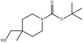 1-Boc-4-(Hydroxymethyl)-4-methyl-piperidine Structure