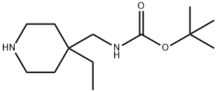 tert-butyl N-[(4-ethylpiperidin-4-yl)Methyl]carbaMate Structure