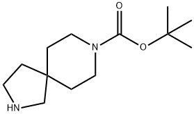 2,8-DIAZA-SPIRO[4.5]DECANE-8-CARBOXYLIC ACID TERT-BUTYL ESTER Struktur