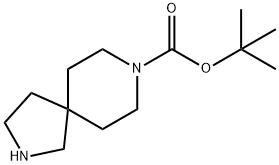 2,8-DIAZA-SPIRO[4.5]DECANE-8-CARBOXYLIC ACID TERT-BUTYL ESTER Structure