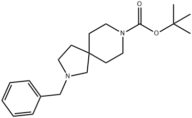 2-BENZYL-2,8-DIAZA-SPIRO[4.5]DECANE-8-CARBOXYLIC ACID TERT-BUTYL ESTER Structure