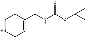 Carbamic acid, [(1,2,3,6-tetrahydro-4-pyridinyl)methyl]-, 1,1-dimethylethyl ester Struktur