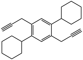 1,4-DICYCLOHEXYL-2,5-DI-1-PROPYNYLBENZENE Struktur