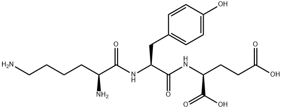 H-LYS-TYR-GLU-OH 结构式