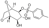 1,6-Anhydro-4-O-p-toluenesulfonyl-β-D-glucopyranose Struktur