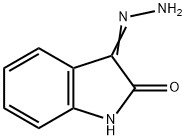 3-ヒドラゾノ-1,3-ジヒドロ-2H-インドール-2-オン 化学構造式
