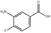 3-アミノ-4-フルオロ安息香酸 化学構造式