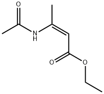 顺式-3-(乙酰氨基)-2-巴豆酸乙酯 结构式