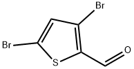 3,5-ジブロモチオフェン-2-カルブアルデヒド 化学構造式