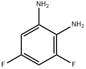 1,2-ジアミノ-3,5-ジフルオロベンゼン 化学構造式