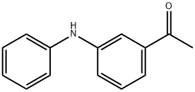 1-(3-苯基氨基苯基)-乙酮 结构式