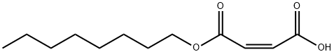 マレイン酸 モノオクチル 化学構造式