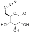 甲基-6-叠氮-6-脱氧-alpha-D-吡喃葡萄糖苷 结构式