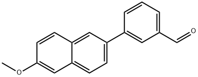 3-(6-Methoxynaphthalen-2-yl)benzaldehyde Struktur