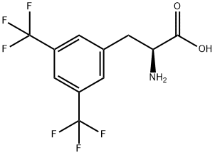 3,5-二(三氟甲基)-DL-苯丙氨酸 结构式