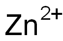锌(+2) 阳离子, 23713-49-7, 结构式