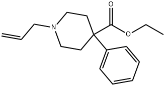 ISONIPECOTIC ACID, 1-ALLYL-4-PHENYL-, ETHYL ESTER Struktur