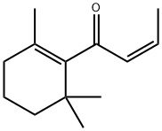 (Z)-1-(2,6,6-トリメチルシクロヘキセン-1-イル)-2-ブテン-1-オン 化学構造式