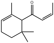 (Z)-1-(2,6,6-トリメチル-2-シクロヘキセン-1-イル)-2-ブテン-1-オン 化学構造式