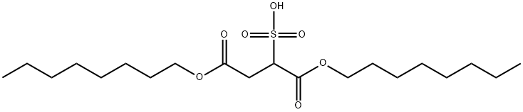スルホこはく酸1,4-ジオクチル 化学構造式