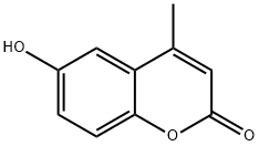 6-羟基-4-甲基香豆素 结构式