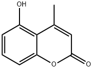 5-hydroxy-4-methyl-chromen-2-one 结构式