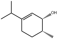 6β-メチル-3-(1-メチルエチル)-2-シクロヘキセン-1β-オール 化学構造式