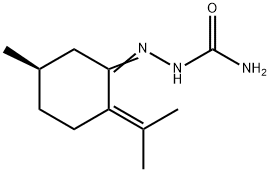 2-[(R)-5-Methyl-2-(1-methylethylidene)cyclohexylidene]hydrazinecarboxamide Structure