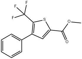 METHYL 4-PHENYL-5-(TRIFLUOROMETHYL)THIOPHENE-2-CARBOXYLATE Structure