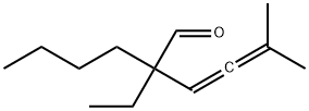 2-ブチル-2-エチル-5-メチル-3,4-ヘキサジエナール 化学構造式