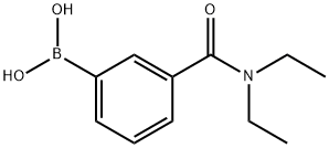 3-(N,N-ジエチルアミノカルボニル)フェニルボロン酸 化学構造式