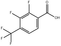 2,3-ジフルオロ-4-(トリフルオロメチル)安息香酸 化学構造式