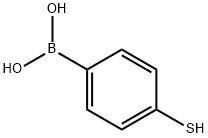 4-メルカプトフェニルボロン酸 化学構造式