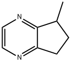 5H-5-メチル-6,7-ジヒドロシクロペンタピラジン 化学構造式