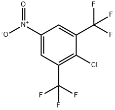 3,5-BIS(TRIFLUOROMETHYL)-4-CHLORO-NITROBENZENE 结构式