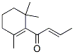 1-(2,6,6-三甲基环己-1-烯基)丁-2-烯-1-酮,2376-92-3,结构式