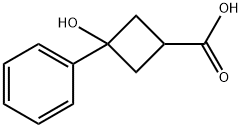3-羟基-3-苯基环丁基甲酸, 23761-26-4, 结构式