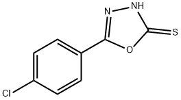 5-(4-クロロフェニル)-1,3,4-オキサジアゾール-2-チオール 化学構造式