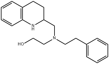 1,2,3,4-Tetrahydro-N-(2-hydroxyethyl)-N-phenethyl-2-quinolinemethanamine Struktur