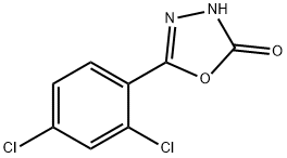 5-(2,4-DICHLOROPHENYL)-1,3,4-OXADIAZOL-2(3H)-ONE,23767-45-5,结构式