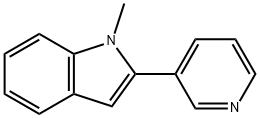 N-METHYL-2-(PYRIDIN-3-YL)INDOLE, 23768-17-4, 结构式